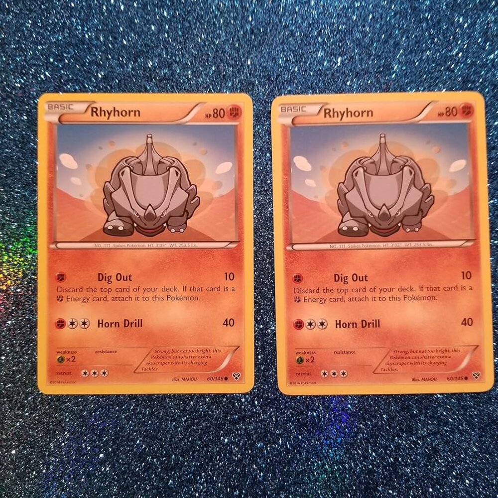 Pokemon® Card Lot 002 Cards RHYHORN Pokemon X & Y (60/146)
